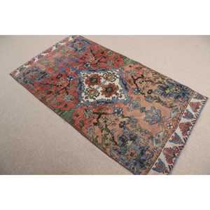 พรมตุรกี, พรมวินเทจขนาด 0.3x6.1 ฟุต, พรมขนสัตว์ลายพรางสีแดง - Product Image 2