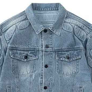 Custom Casual Denim <b>Jacket</b> Factory Wholesale Women Big and Tall Big & Tall <b>Trucker</b> <b>Jacket</b> Ladies <b>Jacket</b> Jeans 100% Cotton Shell - Product Image 5