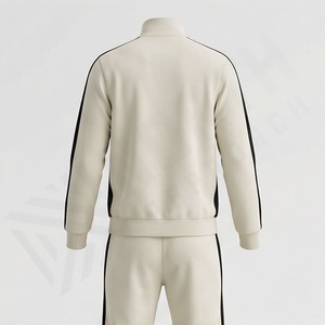 Conjunto Deportivo de Chándal con Cremallera para Hombre, Ajuste Relajado y Cómodo, Mangas Largas, Cuello Alto, para Gimnasio, Correr, Fitness, Ropa Deportiva, Color Personalizado - Product Image 2