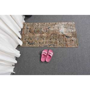 Alfombra de lana turca Vintage de 17x33 pies, tejido plano de retazos beige y negro para decoración de sala de estar, respaldo de látex - Product Image 5