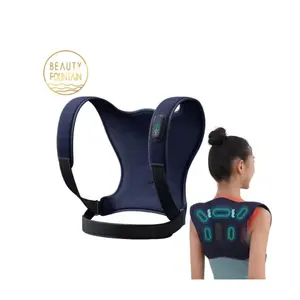 Back Muscle Pain Relief Heat Vibration Massage Back Brace Straightener Back Posture Corrector for Women and Men