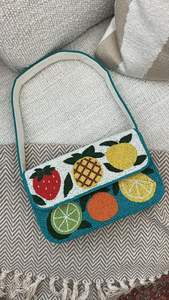 Sac à bandoulière perlé fait main, best-seller, nouveau motif géométrique multicolore en patchwork, perles de verre, pochette à rabat, sac à main pour femme - Product Image 3