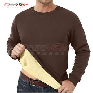 Jersey Sherpa para hombre con estructura de lana gruesa y diseño informal para clima frío Sudadera Sherpa de manga larga - Product Image 3