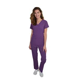 Conjunto de uniformes de algodón y poliéster para mujer, uniforme de enfermera para personal médico, clínica, con logotipo personalizado - Product Image 2