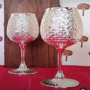Stylish <b>Wine</b> <b>Glass</b> and champagne <b>glass</b> For hotel Restaurant Bar <b>Red</b> <b>Wine</b> <b>Glass</b> Silver Finished Round Shape Aluminium <b>Wine</b> <b>Glass</b> - Product Image 2