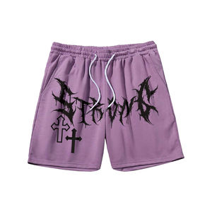 Pantalones Cortos de Algodón de Primera Calidad a Precio de Mayoreo, Color y Etiquetas Personalizadas, Pantalones Cortos Desgastados con Lavado Ácido para Hombre, Ropa de Verano - Product Image 3