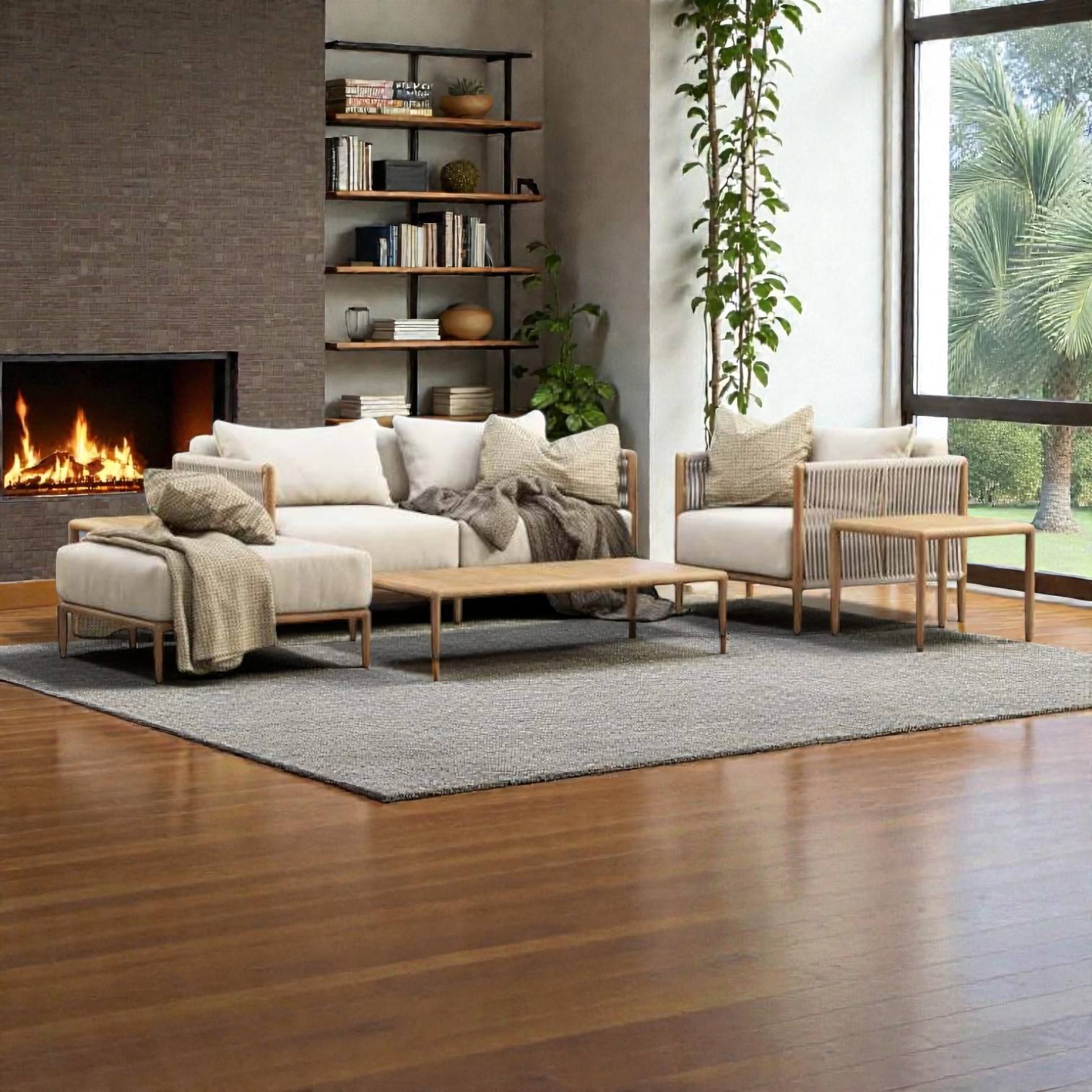 Teca lijada finamente