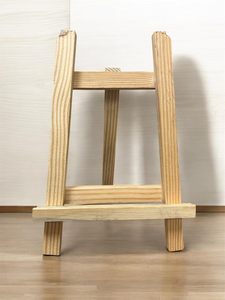 Small Wood Display Easel Stand for A4 <b>Chalkboard</b> Wedding Sign Poster Birthday Party Photo <b>Memo</b> Picture Painting Paper Holder - Product Image 2