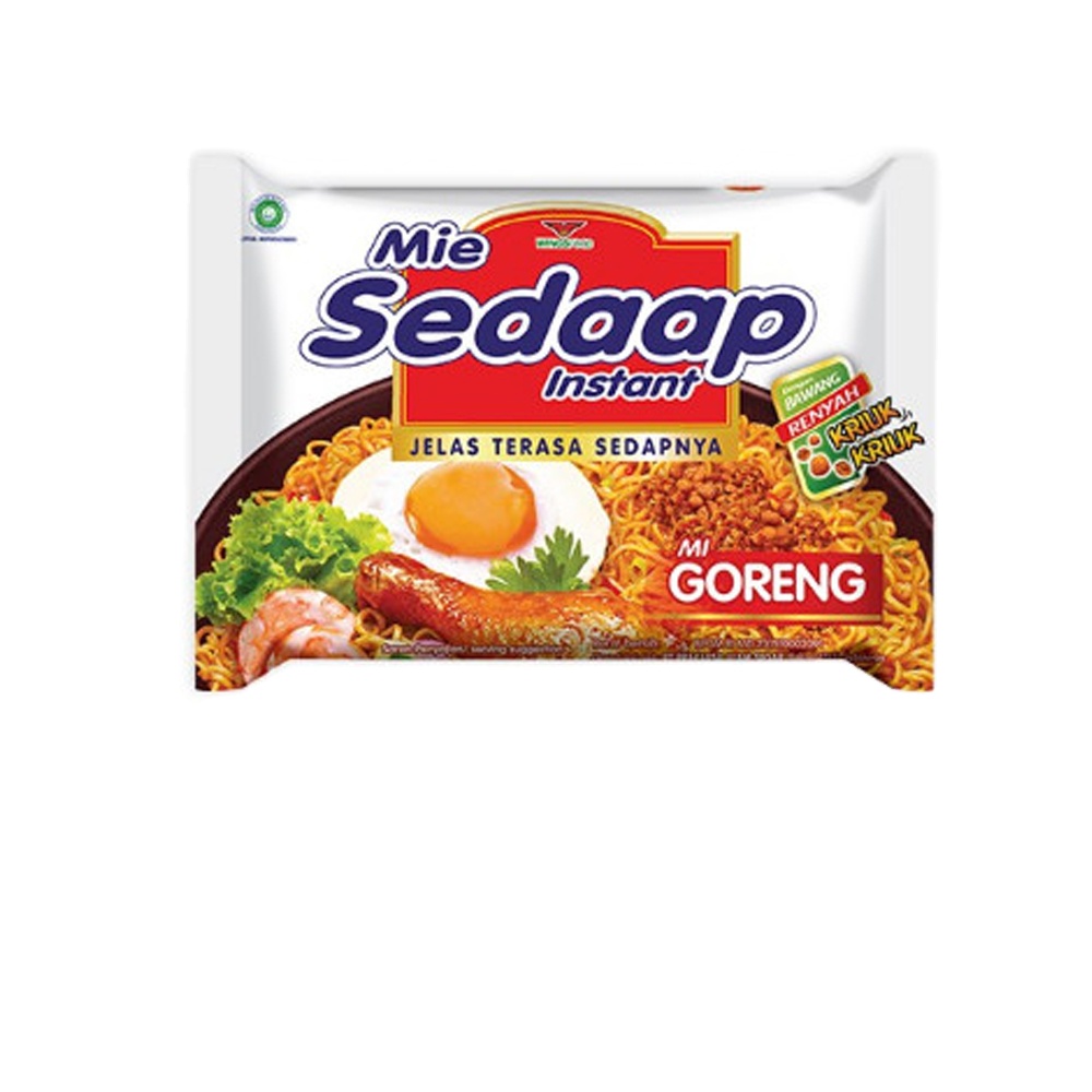 Оптовая продажа, лапша быстрого приготовления Sedaap 90gr Mie Goreng, халяльная картонная упаковка, оригинальная Индонезия