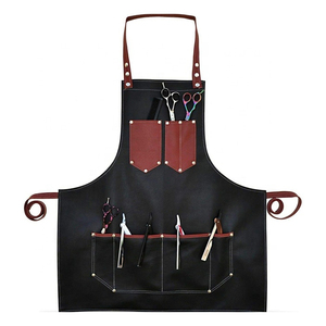 Tabliers de taille à sangle en cuir faits à la main de haute qualité Logo personnalisé Vente en gros en usine-Meilleure cuisine de nettoyage multi-usages pour les chefs - Product Image 1