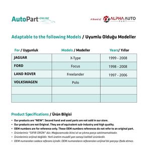 Front-Rear Window Lift <b>Pulley</b>-LEFT for Jaguar X-Type - Product Image 2