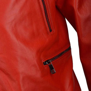 Logotipo personalizado de la moda de cuero de la parte superior de la motocicleta de cuero para los hombres Chaquetas de cuero Unisex Slim Fit Leader Chaqueta para los hombres - Product Image 4