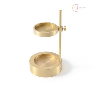 Porte-bougie décoratif en métal avec finition artistique |   Support élégant pour bougie chauffe-plat pour l'utilisation du Ramadan, imperméable et durable - Product Image 1