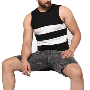 Meilleur design de débardeur à séchage rapide pour hommes et unisexe Logo personnalisé Nouvel ajustement confortable et tissage tricoté respirant Plus Size - Product Image 4