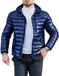 Chaqueta de Invierno Ultraligera de Lona con Diseño Personalizado al por Mayor para Hombre, Impresión Digital, Poliéster/Algodón, Impermeable, de Secado Rápido - Product Image 3
