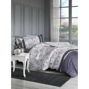 Özdilek Single Ranforce White Housse de couette Set Branch Pattern Design - Product Image 1