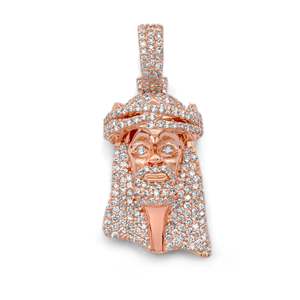 Pendentif en diamant Moissanite en argent sterling 925 de haute qualité de style Hip Hop classique avec des conceptions de mode de clarté VVS - Product Image 2