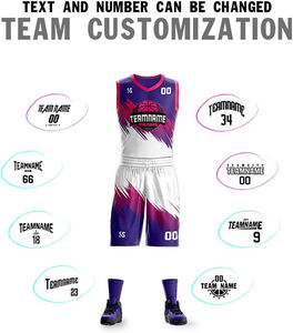 Uniforme de baloncesto hecho en poliéster 100%, ropa deportiva, nombre y logotipo del equipo personalizado, uniforme de baloncesto - Product Image 5