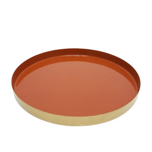 Assiettes de service rondes en fer de table en acrylique de couleur naturelle pour la décoration de restaurants et d'hôtels - Product Image 5