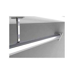 Gancio per il fissaggio del tetto a parete del soffitto in armadio sotto armadietto profilo scaffale tondo in alluminio BA6001- - Product Image 5