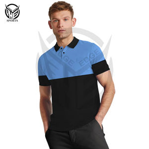 Polo de manga de camisa transpirable con logotipo personalizado de alta calidad, polos holgados estampados de talla grande para hombre - Product Image 2
