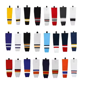 Chaussettes de hockey en tricot de polyester 100% en gros de couleur personnalisée pour adultes Nouveau prix d'usine de haute qualité avec logo d'équipe personnalisé - Product Image 6