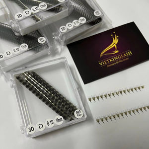 Ultra Speed Thin Base Premade Camellia <b>Volume</b> <b>Lash</b> Fans 3D 0.1mm Synthetic Hair VIETKINGLASH Handmade Natural Soft Natural Long - Product Image 1