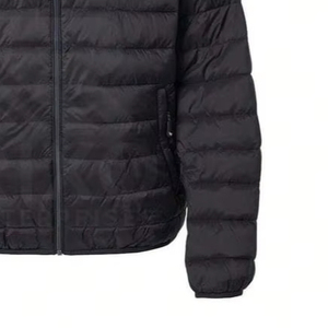 Veste d'hiver matelassée pour homme avec logo personnalisé Rixo Enterprises, séchage rapide, respirante, coupe-vent, col montant, tissu extérieur en polyester et toile - Product Image 3
