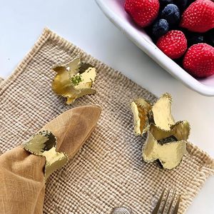 Unique Vintage Shaped Brass Alloy Napkin <b>Rings</b> Exclusive Wedding and Party Table Decor for <b>Indian</b> Christmas - Product Image 6