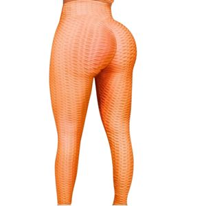 Mallas de gimnasio de tiro alto para mujer, cómodas, sin costuras para entrenamiento de verano, Yoga, costuras duraderas con patrón sólido de talla grande - Product Image 3