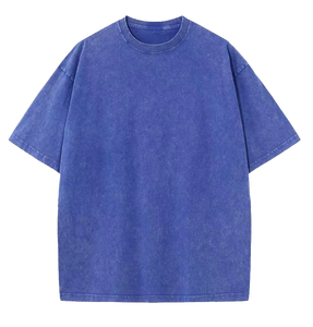 Stone Hombres Mujeres Camiseta desgastada camiseta DTG Imprimir Oversize Negro Personalizado Vintage Acid Wash camiseta - Product Image 6