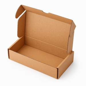 16x10x5 cm Mailing Box Sturdy Self-Assembling <b>Brown</b> Kraft Cardboard Eco-Friendly Rigid <b>Boxes</b> with Recycled Materials - Product Image 1