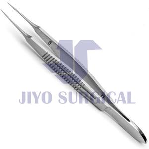 Pinzas de sutura Castroviejo de calidad profesional de Venta caliente, mango dentado ancho recto de 11cm Grado alemán - Product Image 4