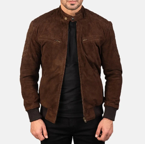 Chaqueta de Cuero de Último Diseño 2025 para Hombre Personalizada / Chaqueta de Cuero de Oveja para Hombre / Chaqueta de Cuero Acolchada para Hombre OEM - Product Image 1