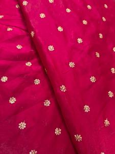 Élégant espace soie or Jari Butti tissu de broderie pour Boutique mariée et vêtements ethniques traditionnels robes Sarees Lehengas - Product Image 2