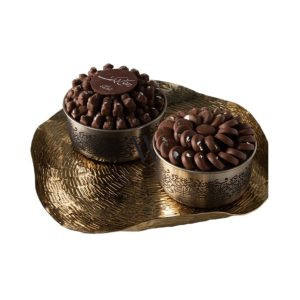 Bol à chocolat cannelé en forme d'étoile pour Noël, chocolat noir ou au lait, idéal pour contenir des garnitures comme la mousse, la crème glacée, les fruits ou les bonbons - Product Image 4