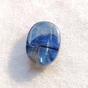 คุณภาพดีธรรมชาติสีฟ้า Cyanite Cabochon รูปไข่ขนาดแหวนที่สมบูรณ์แบบเครื่องประดับหลวมแท้ทําอัญมณีขายจํานวนมาก OEM - Product Image 4