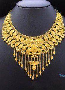 Conjuntos de joyas de Dubái chapadas en oro de 24K, collar de novia, joyería brasileña chapada en oro, conjunto de joyería de boda africana - Product Image 4