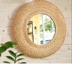 Handmade Bamboo Rattan Vietnam Wall <strong>Mirror</strong> - Product Image 5