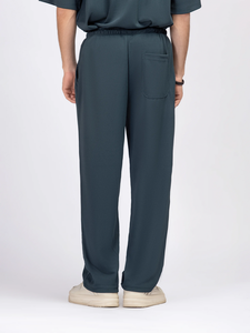 Pantalon de survêtement ample pour homme de haute qualité, en toile épaisse 100% coton, avec logo brodé personnalisé, style streetwear empilé - Product Image 4