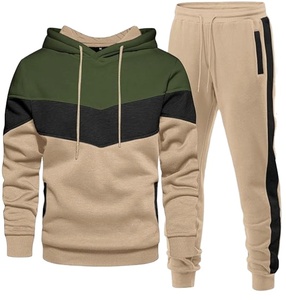 Ensemble de survêtement streetwear 2 pièces personnalisé pour homme en molleton technique brodé, sweat à capuche et pantalon de jogging, collection automne-hiver, vente en gros - Product Image 2