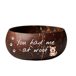 ชามกะลามะพร้าวงานทำมือพร้อมภาพพิมพ์ศิลปะที่เป็นเอกลักษณ์ของตกแต่งคนรักสัตว์เลี้ยงสไตล์น่ารัก-ของขวัญสำหรับบ้านที่ยั่งยืน - Product Image 3