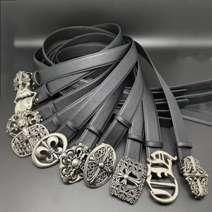 Nuevo Cinturón de Cuero PU de Alta Calidad, Moderno, Simple, Cruzado, Retro, Vintage, Hip Hop, Funk, Casual, para Hombre, Venta al por Mayor, Unisex, Regalo - Product Image 1