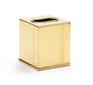 Boîtes classiques de porte-mouchoirs en métal en laiton rayé massif doré pour la cuisine à manger nouveaux porte-serviettes conçus à des prix moins chers - Product Image 2