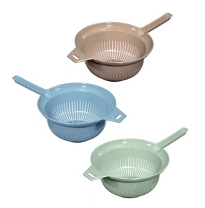 กระชอนพลาสติกทรงกลมมีหูจับ - Product Image 1