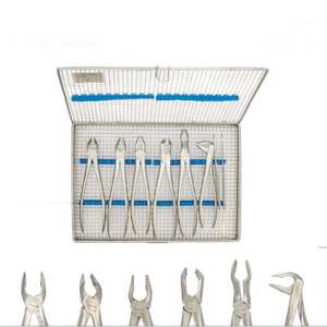 ชุดคีมถอนฟัน 6 ชิ้น ทำจากโลหะ ได้รับการรับรองมาตรฐาน CE บรรจุในกล่องฆ่าเชื้อแบบมืออาชีพ สำหรับทันตแพทย์ผู้เชี่ยวชาญด้านการผ่าตัด - Product Image 6