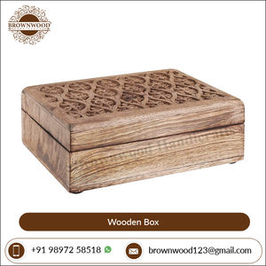 Fabricant en gros de quantité de boîte sculptée à la main en bois de manguier au design moderne de bonne qualité à bas prix - Product Image 4