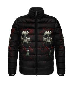 Chaqueta de Invierno Acolchada con Cierre de Cremallera Transpirable con Logotipo Personalizado al por Mayor, Chaqueta de Burbuja Brillante de 220 g para Hombre - Product Image 5