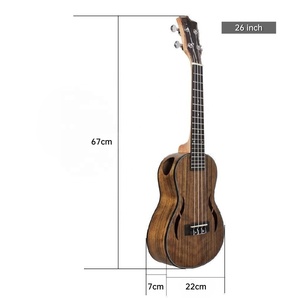 Venta al por mayor instrumento musical ukelele 21/23/26 pulgadas madera de nogal 4 cuerdas <span class=keywords><strong>Guitalele</strong></span> - Product Image 3