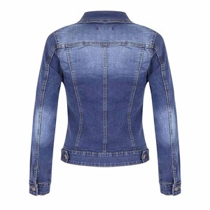 Vestes en jean d'hiver Femmes Vintage Simple Breasted Loose Thicker Fleece Warm Denim Coats Streetwear Casual Outerwear - Product Image 3